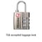 Master Lock Master Lock 1-5/16 in. H X 3/8 in. W X 1-3/16 in. L Metal 3-Dial Combination Luggage Lock 4680DNLK - alternate 4